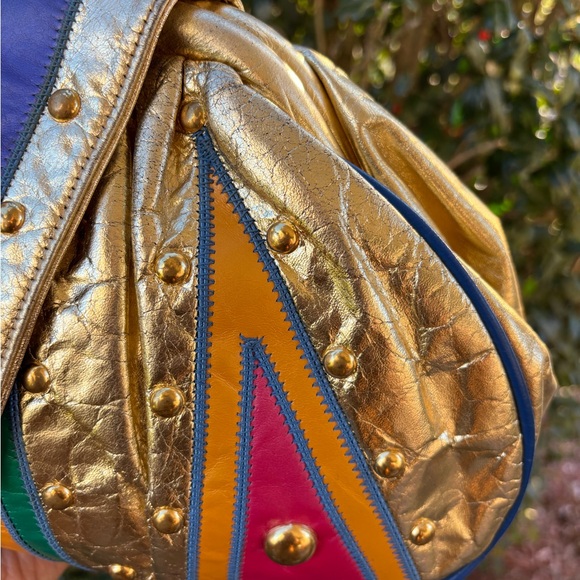 Vintage Samir Gold and Multicolor Bag - Picture 5 of 15